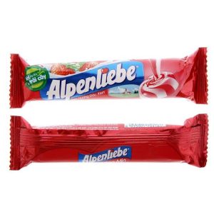 Alpenliebe Milk Candy fill stra (Alpenliebe Milk Candy fill strawberry 24cup)